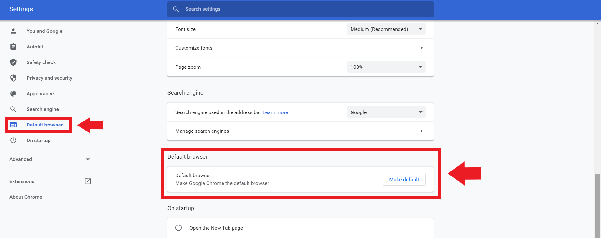 como cambiar el navegador predeterminado a chrome