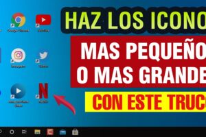 Cómo cambiar el tamaño de los iconos del escritorio