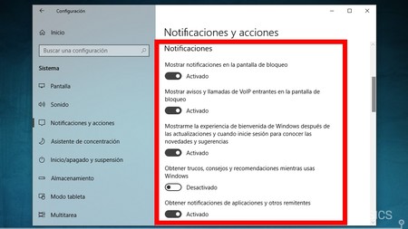 como desactivar las notificaciones molestas de windows