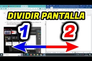 Cómo dividir la pantalla en Windows para trabajar con dos ventanas