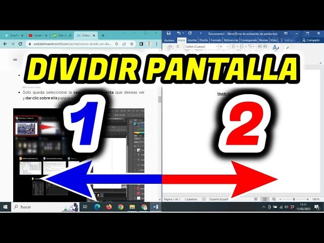 como dividir la pantalla en windows para trabajar con dos ventanas