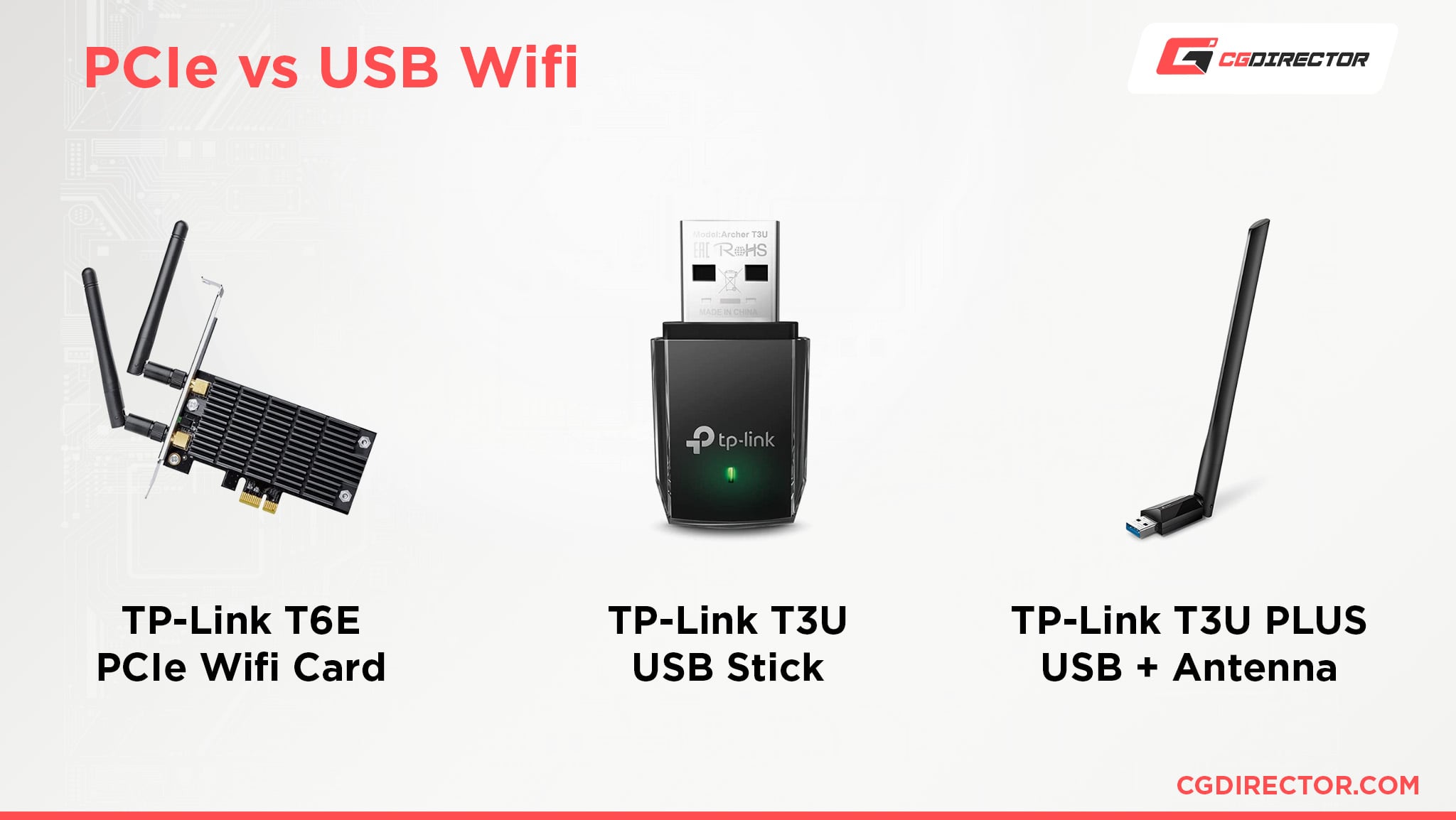 como elegir una tarjeta de red wifi usb vs pcie