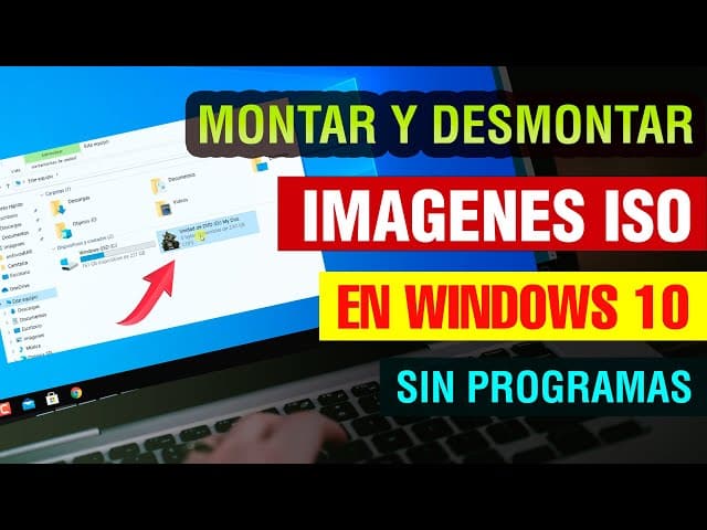 como montar una imagen iso en windows sin programas