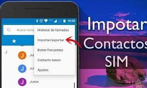 Cómo pasar contactos de la SIM al teléfono