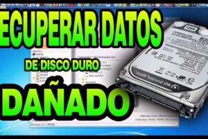 Cómo recuperar datos de un disco duro dañado físicamente (Tips)