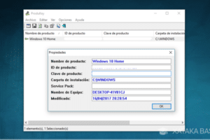 Cómo saber la clave de producto de mi Windows instalado