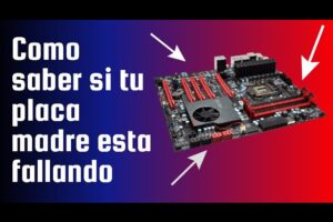Cómo saber si mi placa base está quemada o dañada