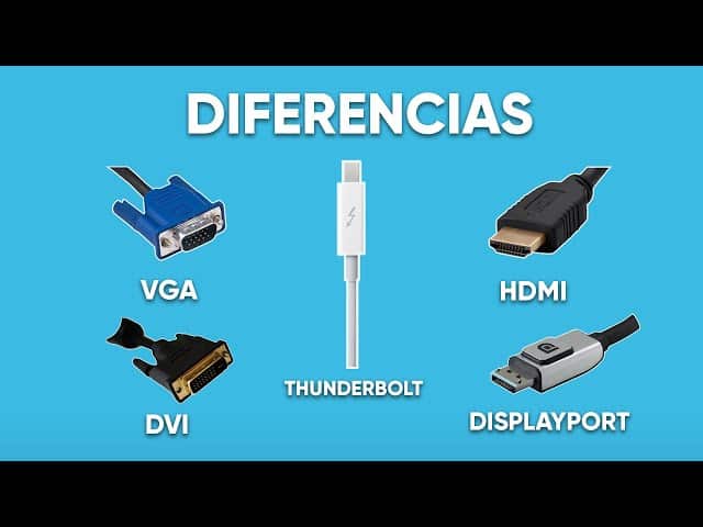 diferencias entre cable hdmi displayport y vga
