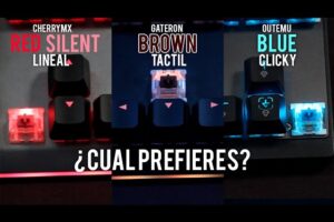 Diferencias entre switches mecánicos Red, Blue y Brown 3 Diferencias entre switches mecánicos Red, Blue y Brown