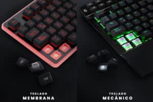 Diferencias entre teclado de membrana y mecánico