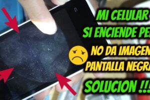 Mi celular tiene la pantalla negra pero sigue sonando y vibrando