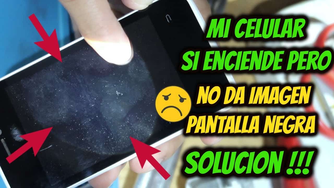 mi celular tiene la pantalla negra pero sigue sonando y vibrando