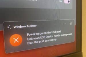Solución: El dispositivo USB consume demasiada energía