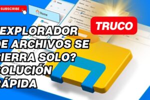 Solución: El explorador de archivos se cierra solo