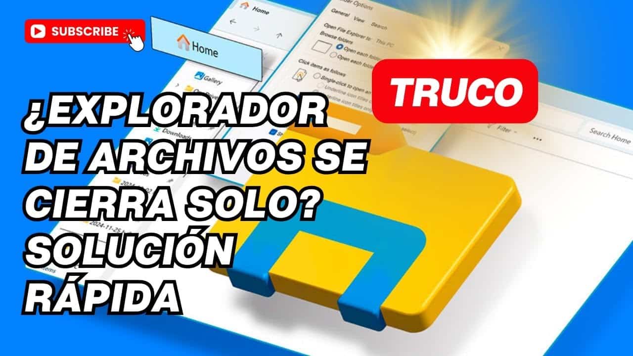 solucion el explorador de archivos se cierra solo