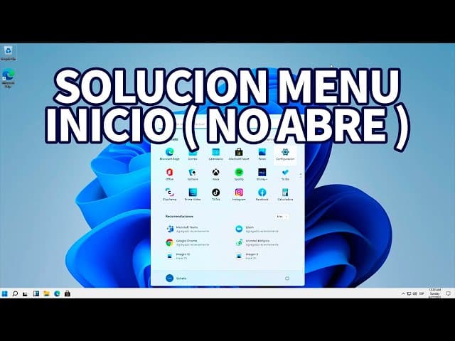 solucion el menu de inicio no abre en windows 10