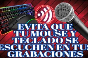 Solución: El micrófono capta el sonido del teclado