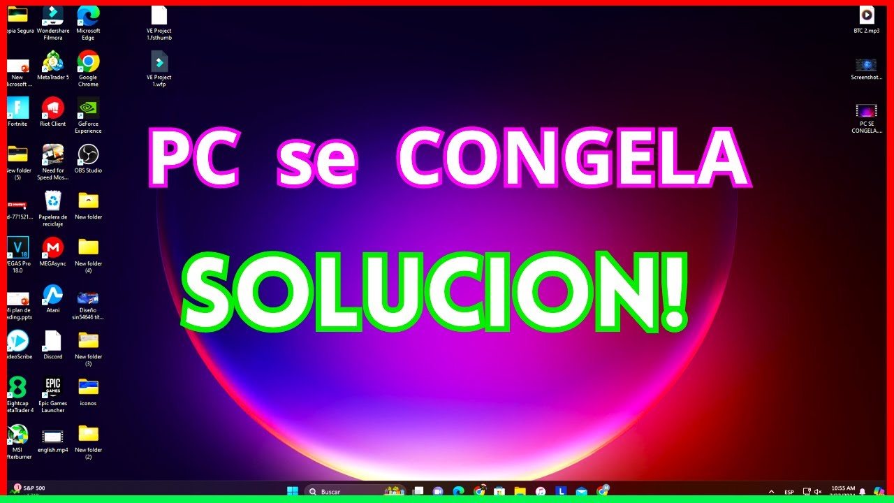 solucion el pc se congela y no responde