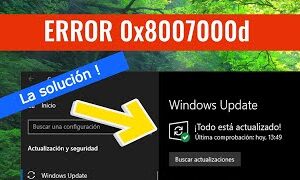 Solución: Error 0x8007000d actualización