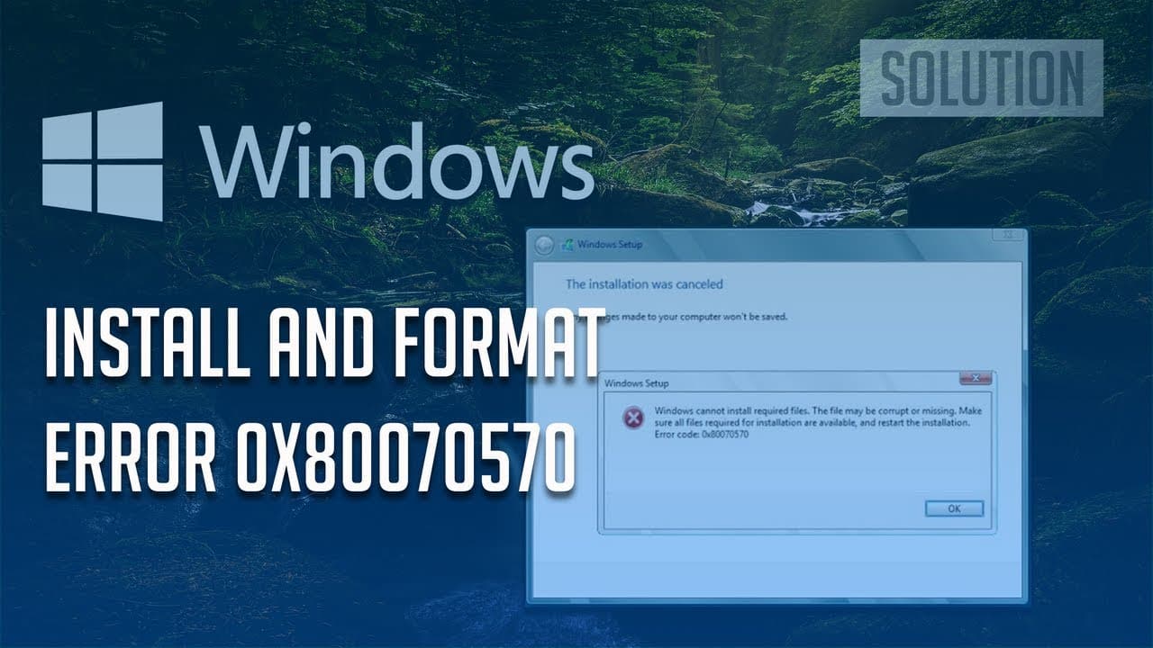 solucion error 0x80070057 parametros incorrectos