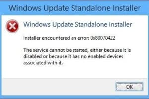 Solución: Error 0x80070422 Windows Update