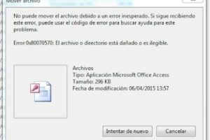 Solución: Error 0x80070570 archivo o directorio está dañado