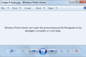 Solución: Error al abrir archivos JPG o fotos