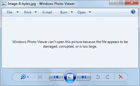 solucion error al abrir archivos jpg o fotos