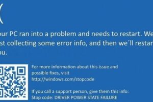 Solución: Error de pantalla azul DRIVER_POWER_STATE_FAILURE