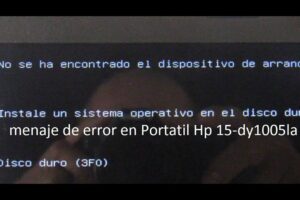 Solución: Error «Dispositivo de arranque no encontrado»