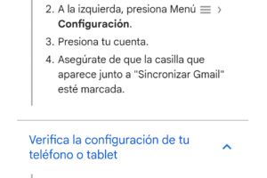 Solución: Gmail no sincroniza los correos nuevos