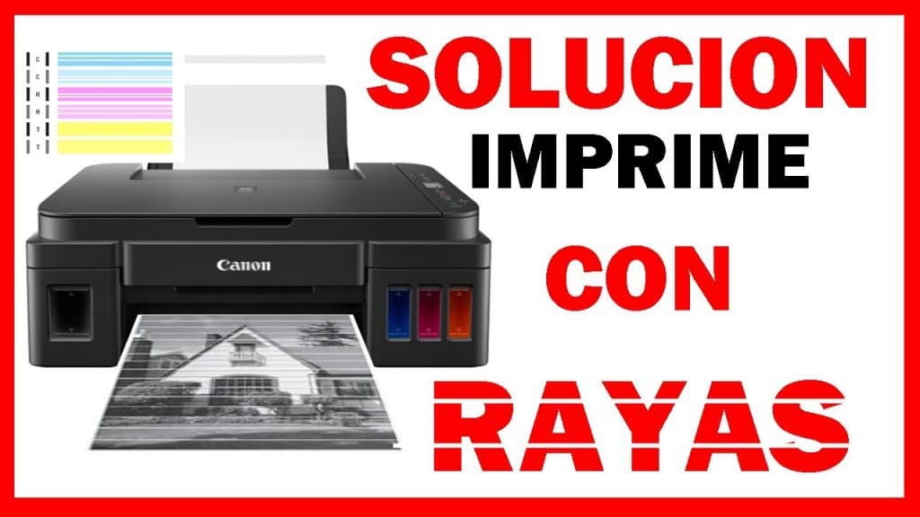solucion la impresora imprime rayas o colores mal