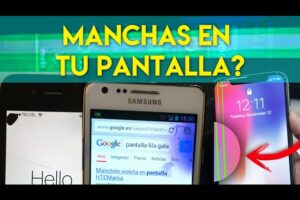 Solución: Mancha morada en la pantalla del celular que crece