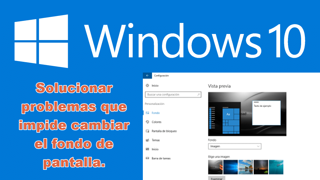 solucion no puedo cambiar el fondo de escritorio