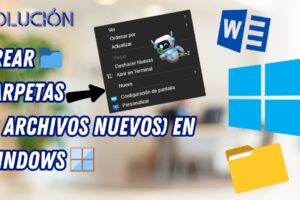 Solución: No puedo crear carpetas nuevas en el escritorio