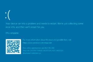 Solución: Pantalla azul IRQL_NOT_LESS_OR_EQUAL