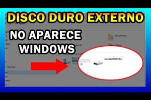 Solución: Windows no reconoce mi disco duro externo